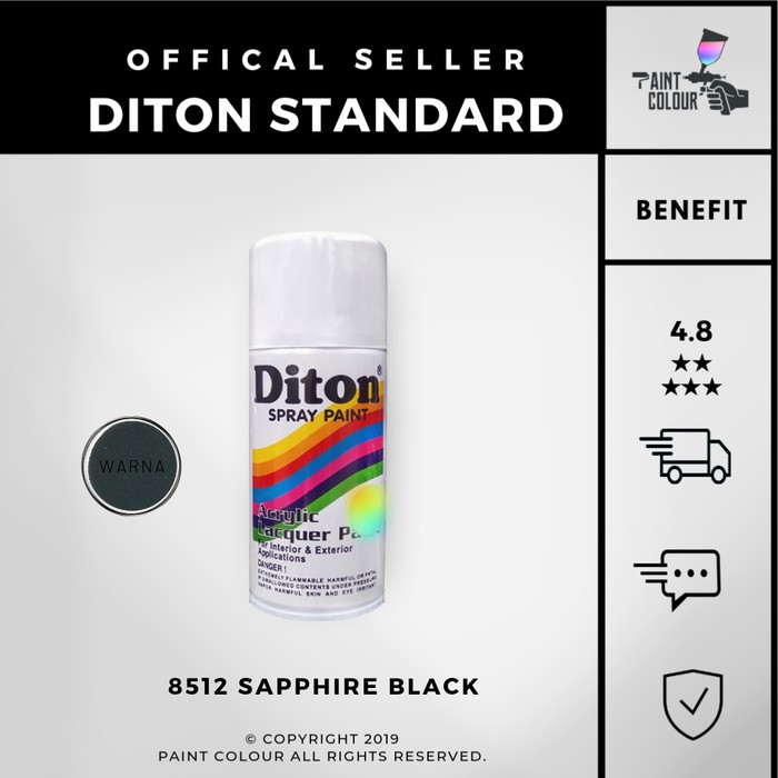 Diton 8512 Sapphire Black Cat Semprot/Pylox/Samurai Motor/Helm/Gundam