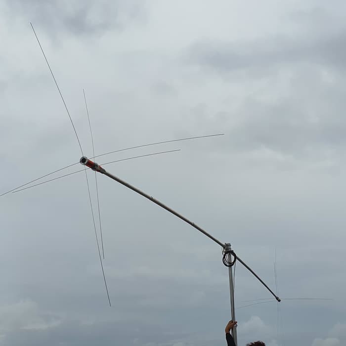 HF DualBand 2 Band 40m 80m 500 Watt Antena Orari Rapi 80 per 40 meter