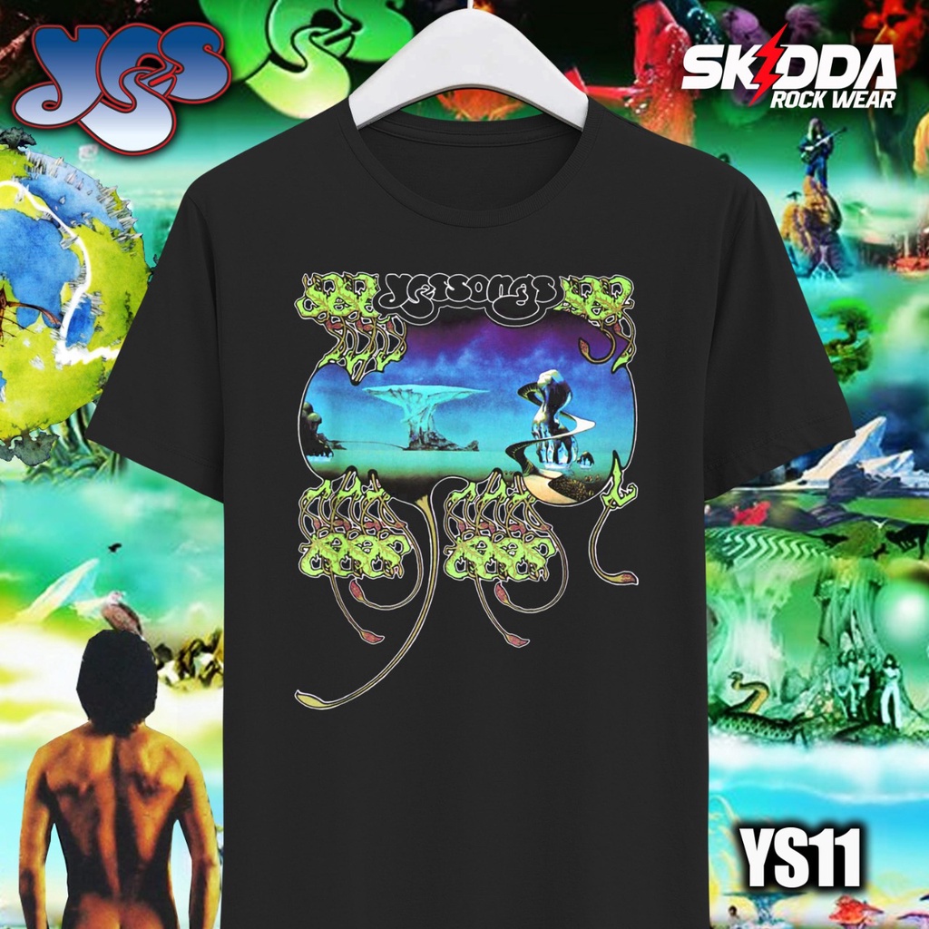 T Shirt Kaos Band Rock YES – Yessongs - Premium Black NSA