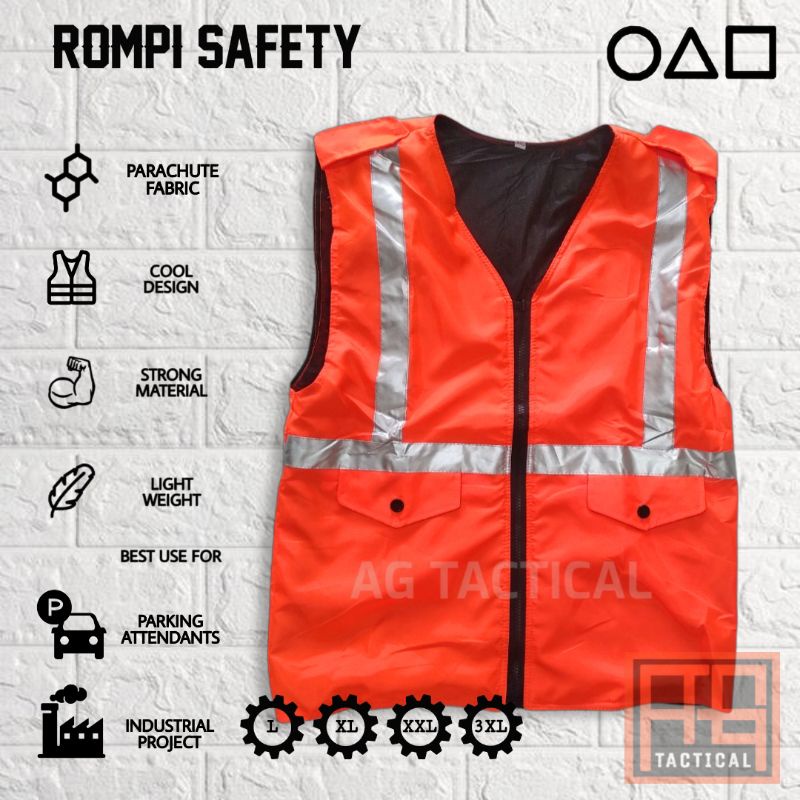 rompi vest / rompi parkir / Rompi safety