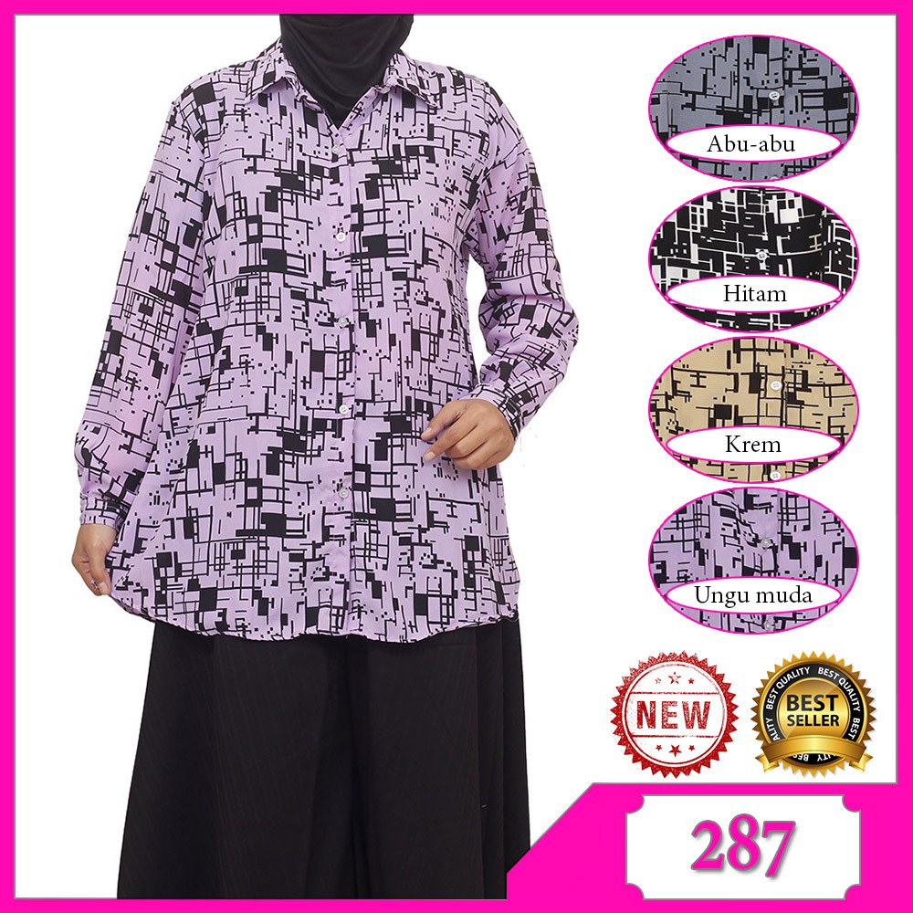  Atasan  blouse batik  wanita  ukuran  JUMBO  Shopee Indonesia