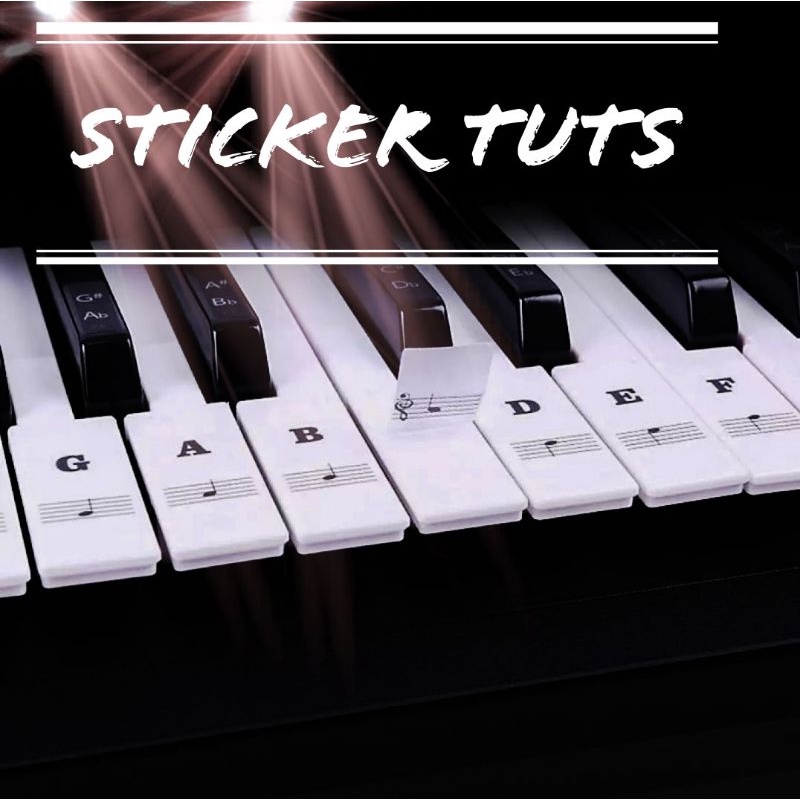 STICKER TUTS PIANO DAN KEYBOARD