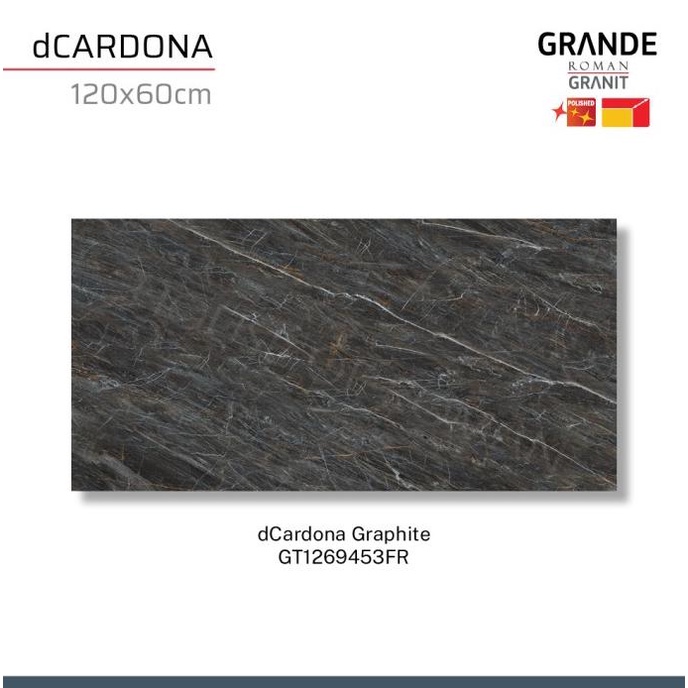 GRANIT ROMANGRANIT GRANDE dCardona Graphite 120X60 GT1269453FR ROMAN GRANIT
