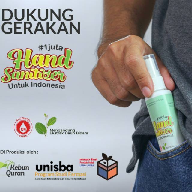 SANITIZER HAND SANITIZER MURAH HAND SANITIZER ALAMI SANITIZER NON ALKOHOL SANITIZER SPRAY 60 mL