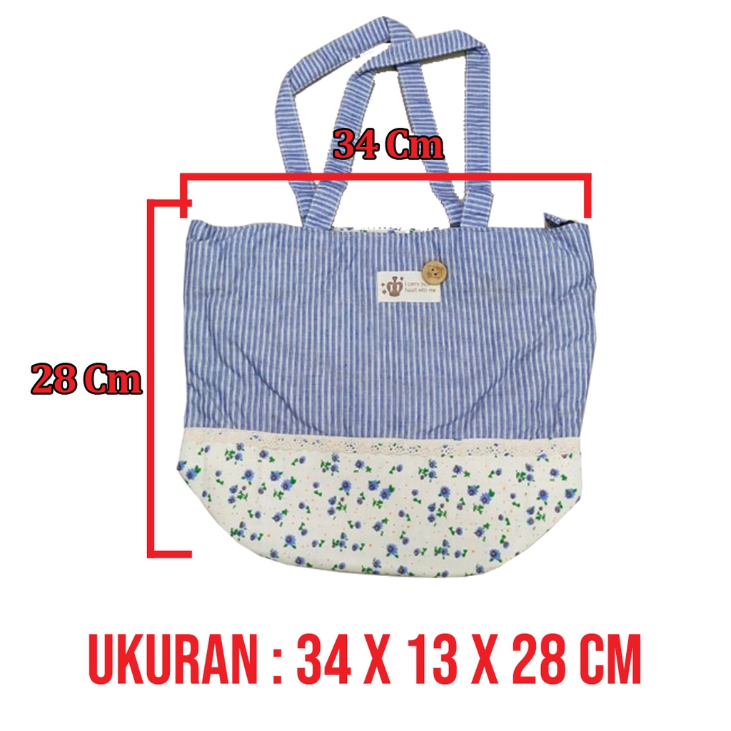 Canvas Medium Tote Bag/Tas kanvas/Tas tenteng/Tas samping