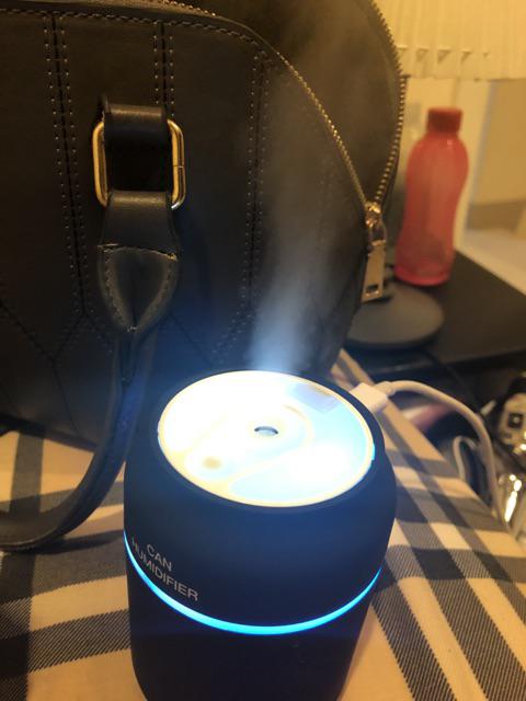 3 In 1 Mini Cute Usb Can Shape (botol Kaleng) Humidifier 7 Color Led Night Light Diffuser - 200ml
