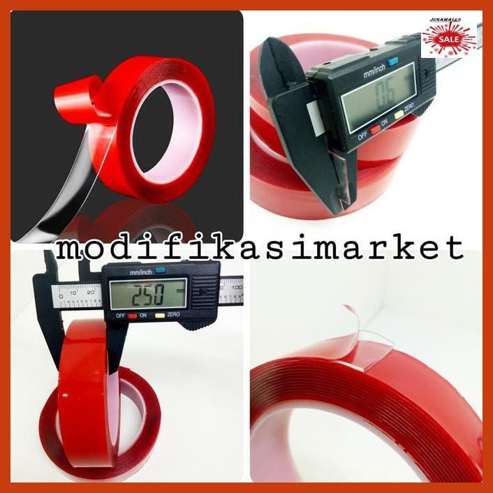 

RIATALANG- DOUBLE TAPE 3M BENING CLEAR TEBAL IMPORT 2.5CM X 4.5METER -ASLII.
