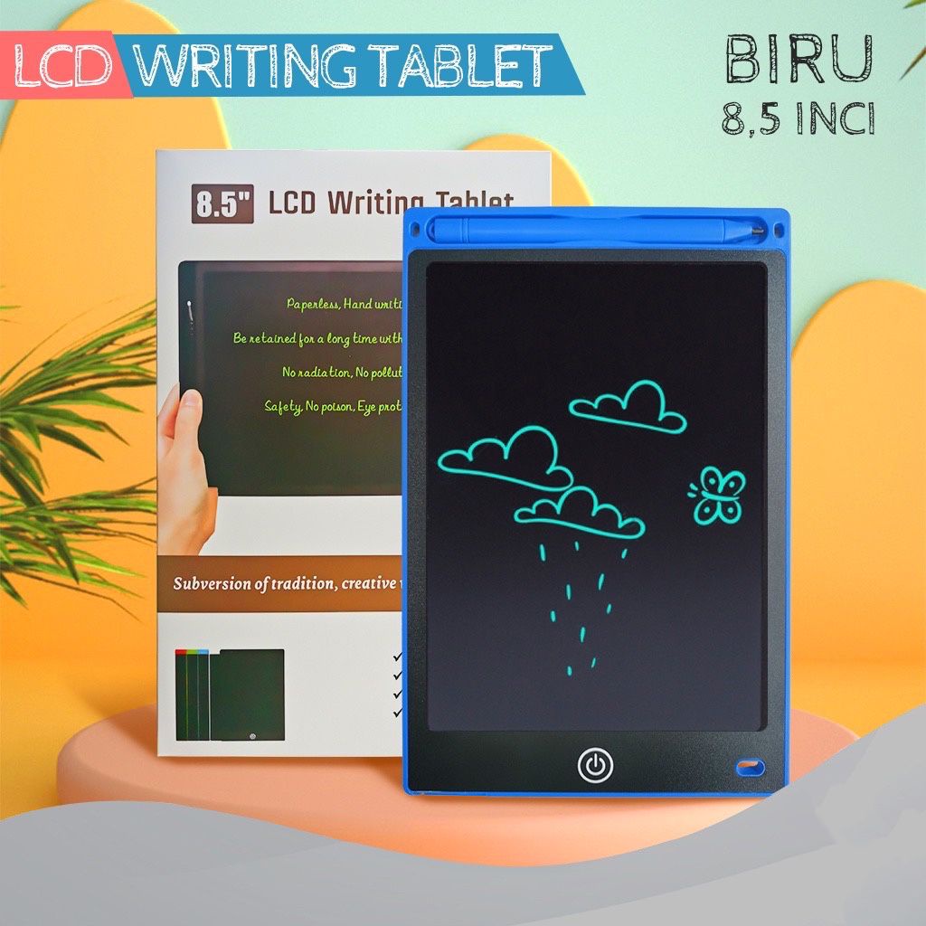 LCD Drawing Writing Tablet 8.5 Inch Mainan Papan Tulis Hapus Board Digital Pad Edukasi Pen Gambar-7