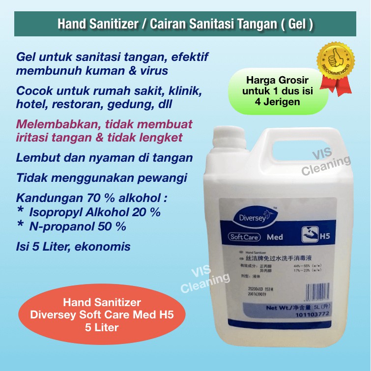 Diversey Softcare Med H5 Hand Sanitizer ( Semi gel )