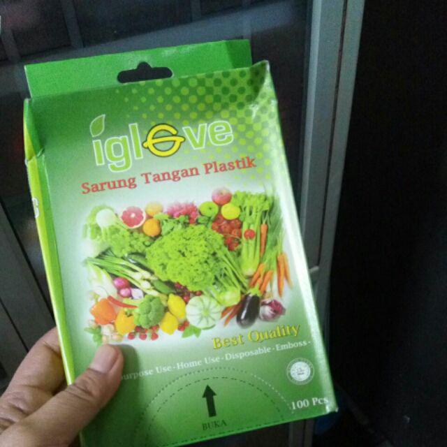 Sarung Tangan Plastik Isi 100 Pcs / 50 Pasang