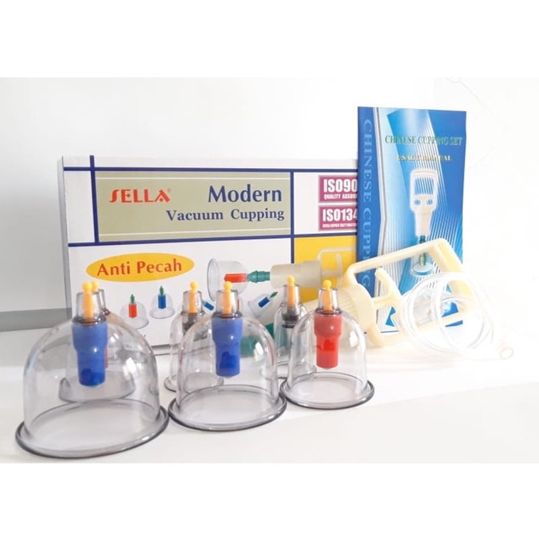 ALAT BEKAM SELLA ISI 6 ORIGINAL / BEKAM SELLA 6 / KOP ANGIN BEKAM / ALAT BEKAM MURAH / CUPPING BEKAM ALAT BEKAM KOP ANGIN 6 PCS PULL OUT AVACUUM APPARATUS