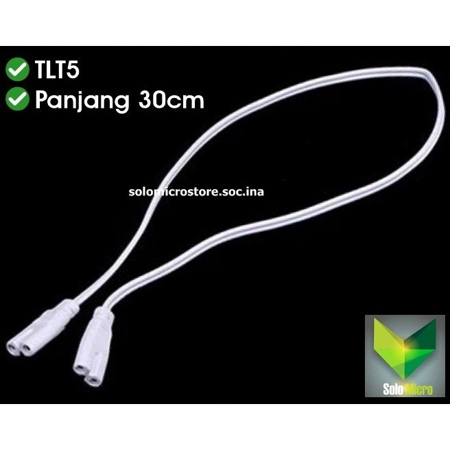 KABEL SAMBUNGAN LAMPU TL 30CM T5 fitting KAP cable power led t8 t4