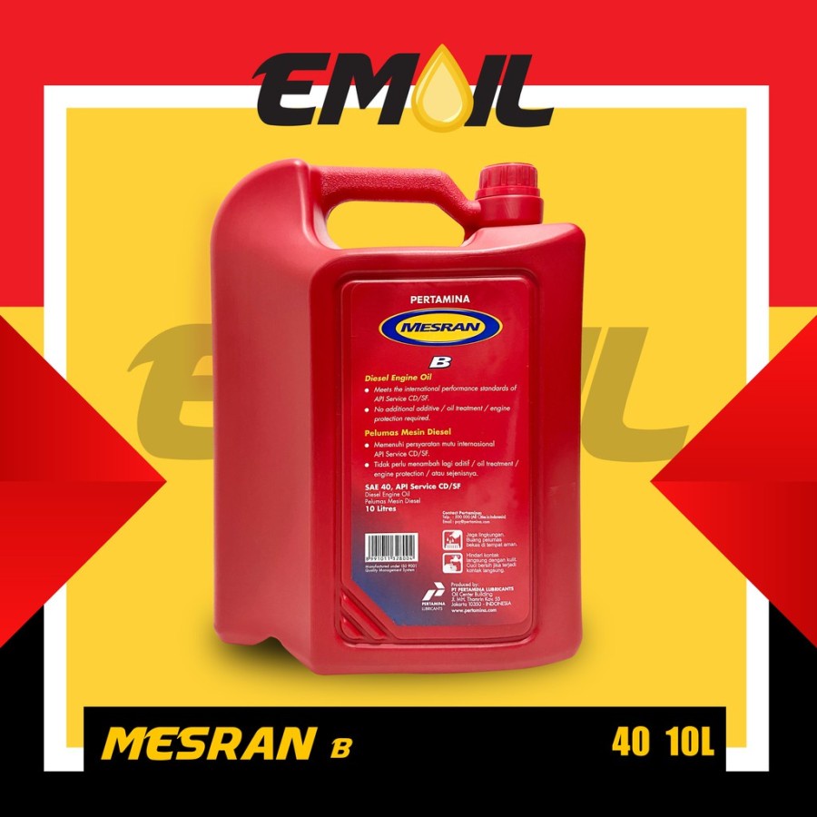 Oli pertamina diesel mesran B sae 40 isi 10 liter