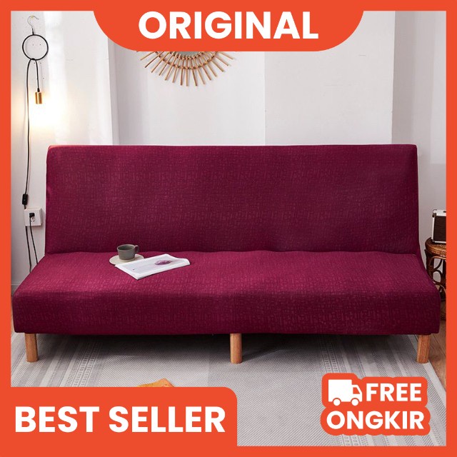 Sarung Sofa Bed Polos Elastis Tanpa Tangan High Quality Murah Berkualitas