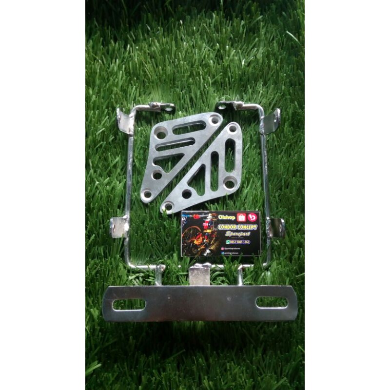 dudukan lampu cnc tralis pnp ninja r rr