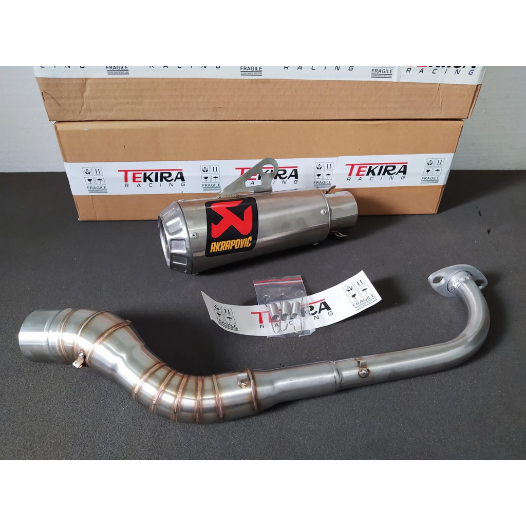 Knalpot Racing Akrapovic GP Style Titan Pnp Yamaha Jupiter Z Z1 Fi Robot Vega R ZR Force Crypton Kar