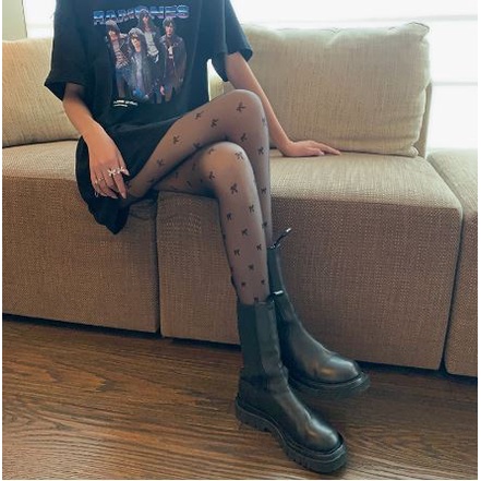 PH-33 Pantyhose Pita Stoking Overknee Socks Stoking Motif Bunga Cosplay Lolita