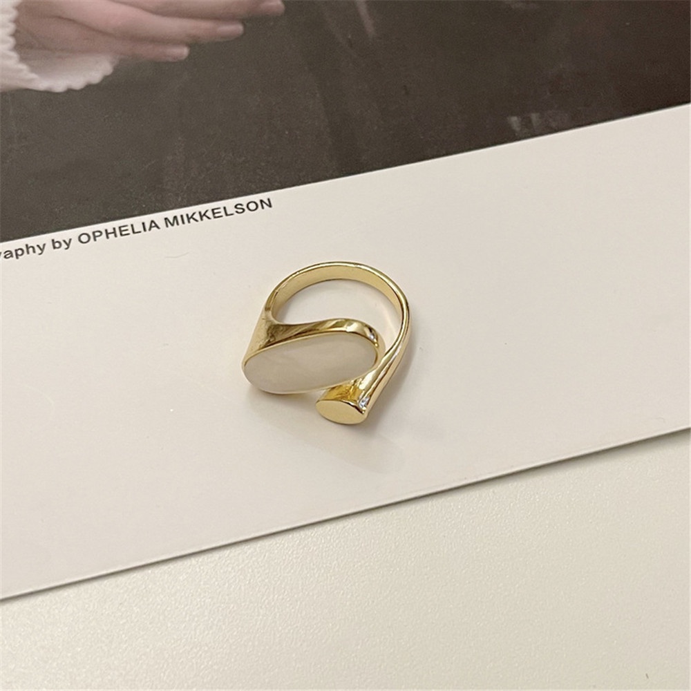 1pc Cincin Model Terbuka Desain Geometri Gaya Retromewah Untuk Wanita