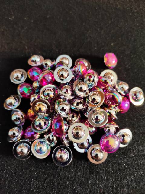 KANCING KRISTAL PELANGI 12MM 12 PCS