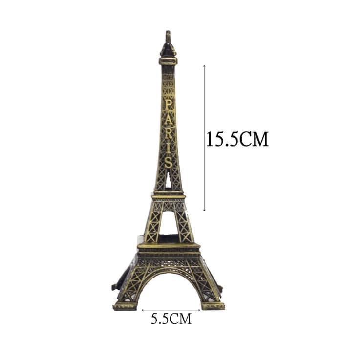 Best Seller! MINIATUR MENARA EIFFEL 15 CM PARIS TOWER PAJANGAN HIASAN Terbatas!