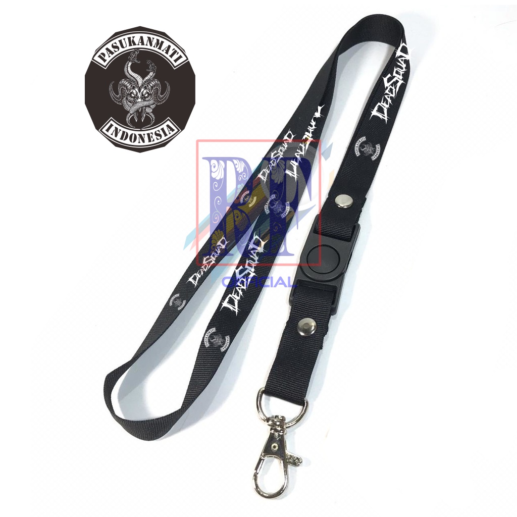 

Tali Lanyard DEADSQUAD PASUKAN MATI band metal gantungan kunci/gantungan id card /gantungan hp murah COD