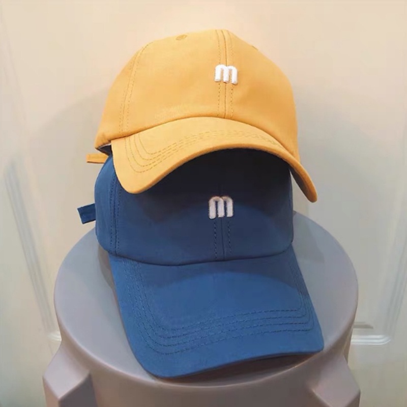 Topi Baseball Pria Dewasa Motif Huruf M Distro Cap Olahraga Sport Tennis Kualitas terbaik TTM