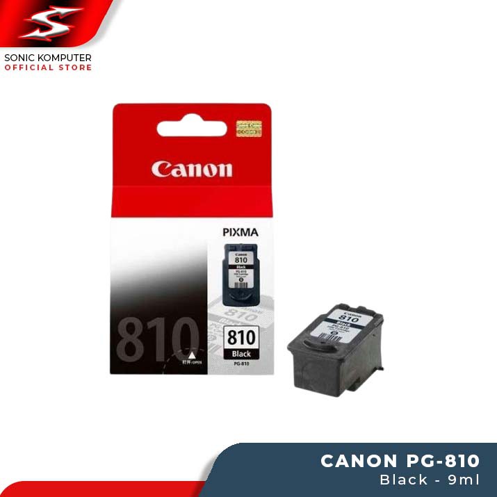 Tinta Catridge Canon PG 810 Black Original Ink Cartridge Katrid Katrit iP2770 MP237 MP287 MX328