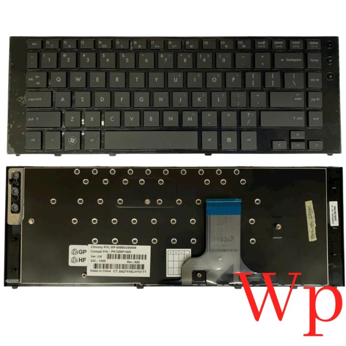 Keyboard Laptop HP Probook 5310 5310M 5300 5300M 5320M Frame Hitam