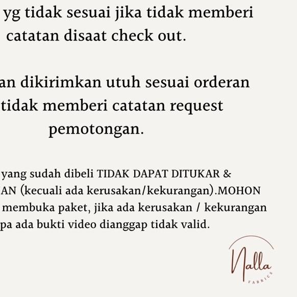 1/2 meter Kain Kebaya Brokat Tile Prancis Luxury