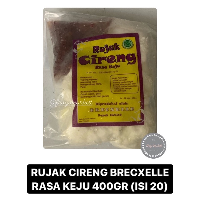 Rujak Cireng Brexcelle Rasa Keju 400gr Isi 20