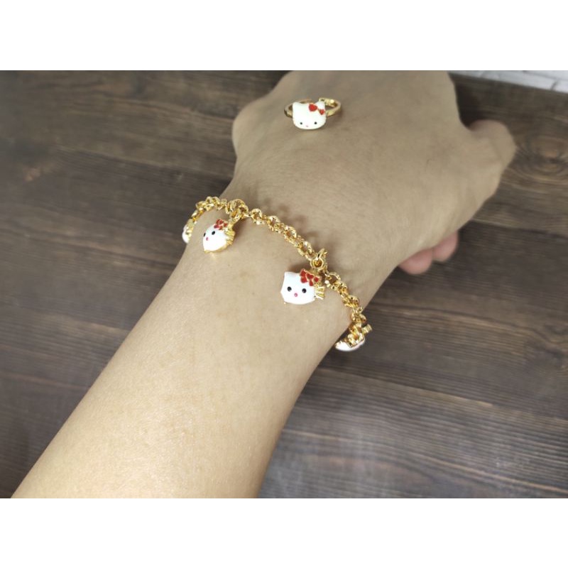 Fifi Fashion Gelang anak HK model perhiasan lapis emas G23