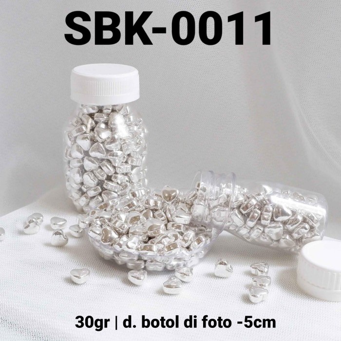 

SBK-0011 SPRINKLES SPRINGKEL 30GR HATI SILVER PERAK BEST SELLER