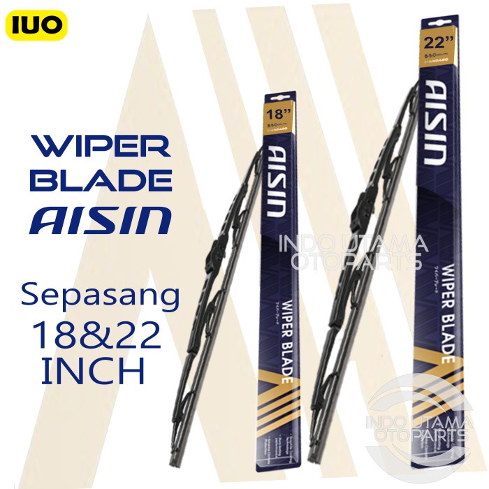 Wiper Mobil Suzuki Baleno Next G AISIN Sepasang 18-22&quot; ORIGINAL