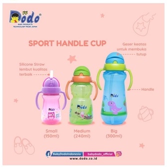 DODO Botol Minum Sedotan Sport Handle Cup Botol Minum Bayi Anak