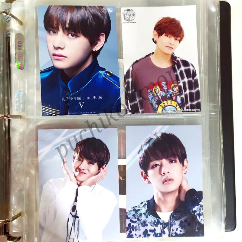 BTS V photocard photoset japan anniv transparent Taehyung
