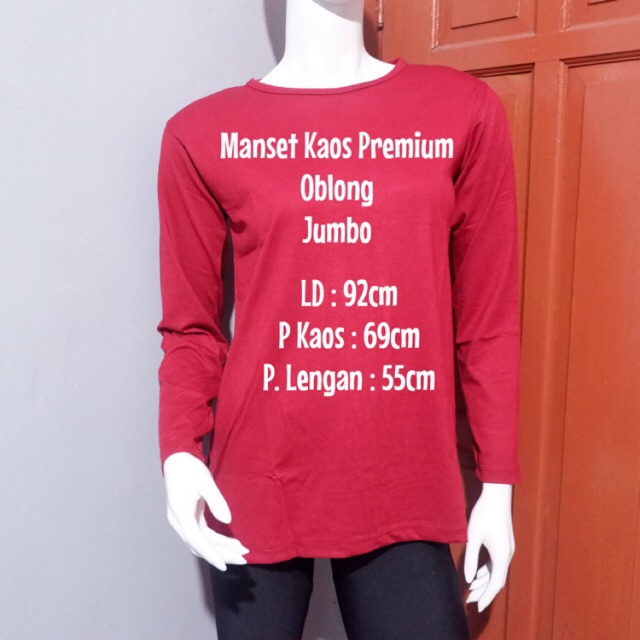 Manset Kaos Oblong Bahan Rayon Premium XXL/JMB