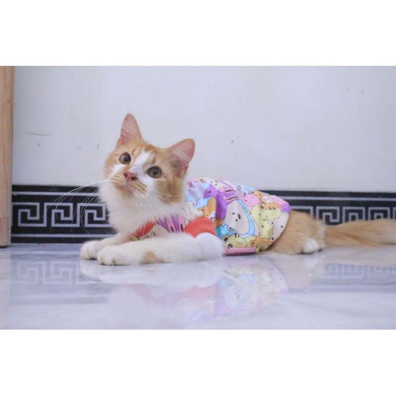 Baju kucing rumahan tsum tsum lucu / baju kucing dan anjing murah size S M L XL