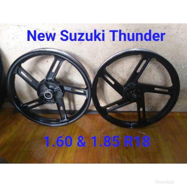 Velg new suzuki thunder 125 original 2nd copotan
Not tiger rk king megapro gl cb