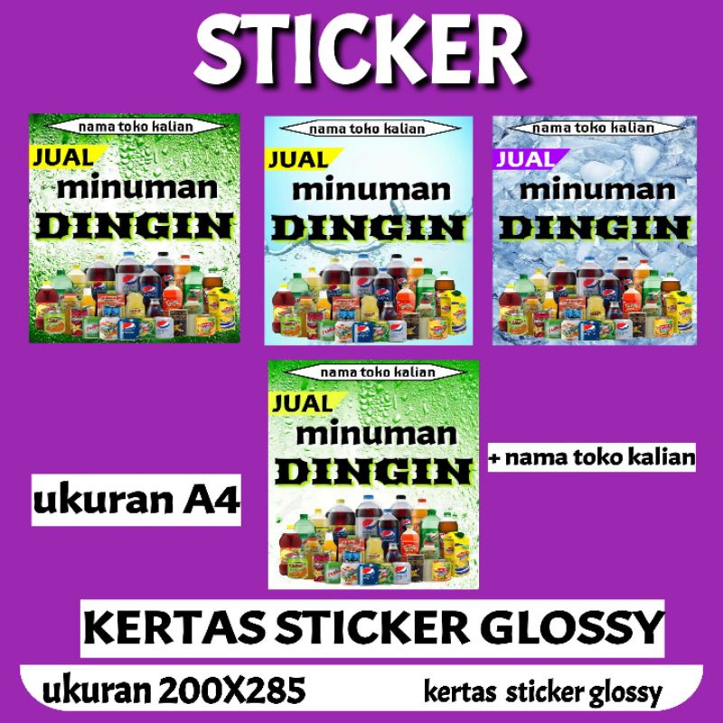 

STICKER LABEL JUALAN MINUMAN DINGIN UNTUK DI TOKO DAN LAIN LAIN F8G