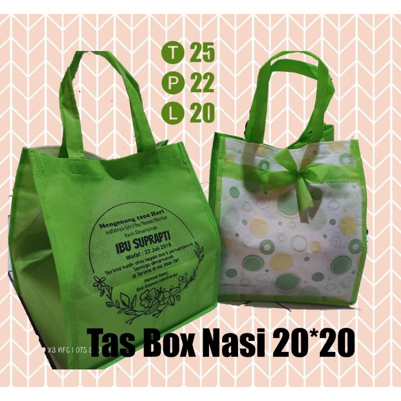 Tas box nasi sablon / tas hajatan / tas berkat murah /tas syukuran