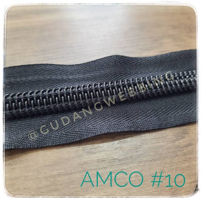 Risleting / zipper no. 10 AMCO - Meteran