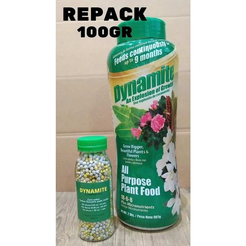 Pupuk Dynamite Hijau Repack 100gr