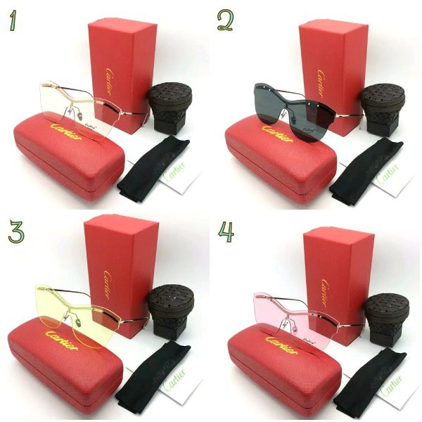 kacamata fashion sunglasses wanita cewek cartier 7058 super