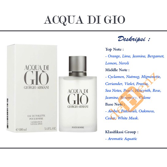Parfum Acqua Di Gio White Original Reject