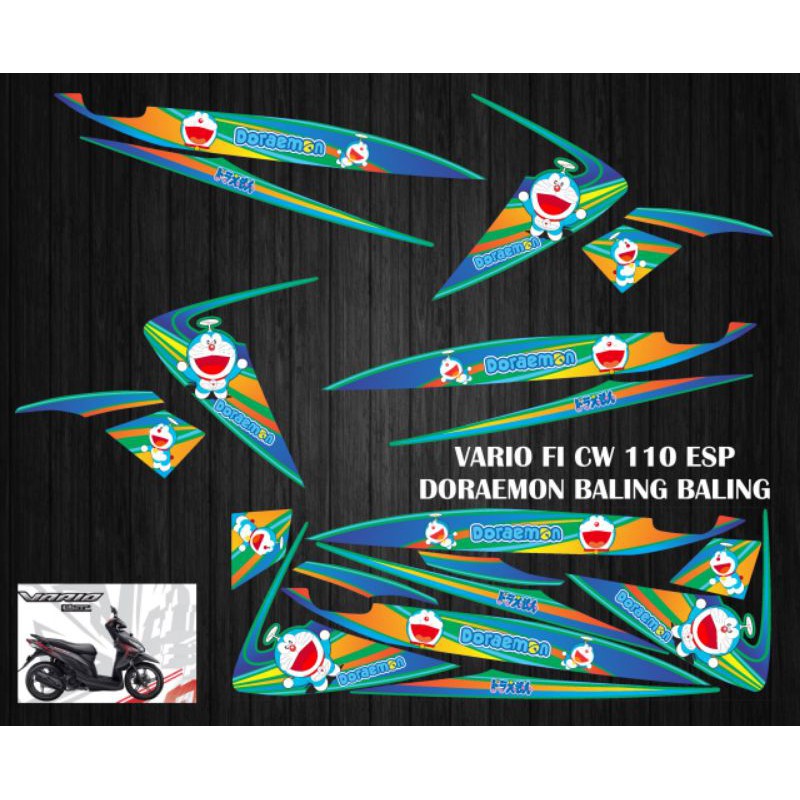 Jual STIKER STRIPING DECAL VARIASI DAN LAMINASI HONDA VARIO FI 110