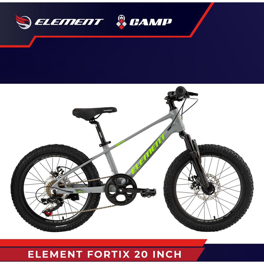 Sepeda Gunung Element MTB 20 Inch Fortix New Mountain Garansi SNI-Grey