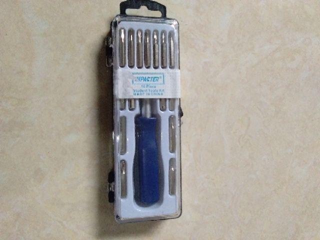 Obeng Set 16 Pcs Screwdriver Student Tool Kit Set 16 In 1 Tools Kit Obeng Multifungsi M519 Murah