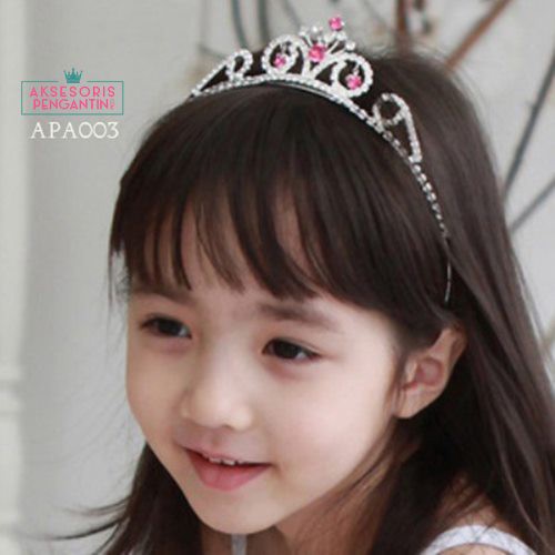 [PRODUK TERLARIS] BANDO MAHKOTA ANAK AKSESORIS RAMBUT HEADPIECE SILVER APA003