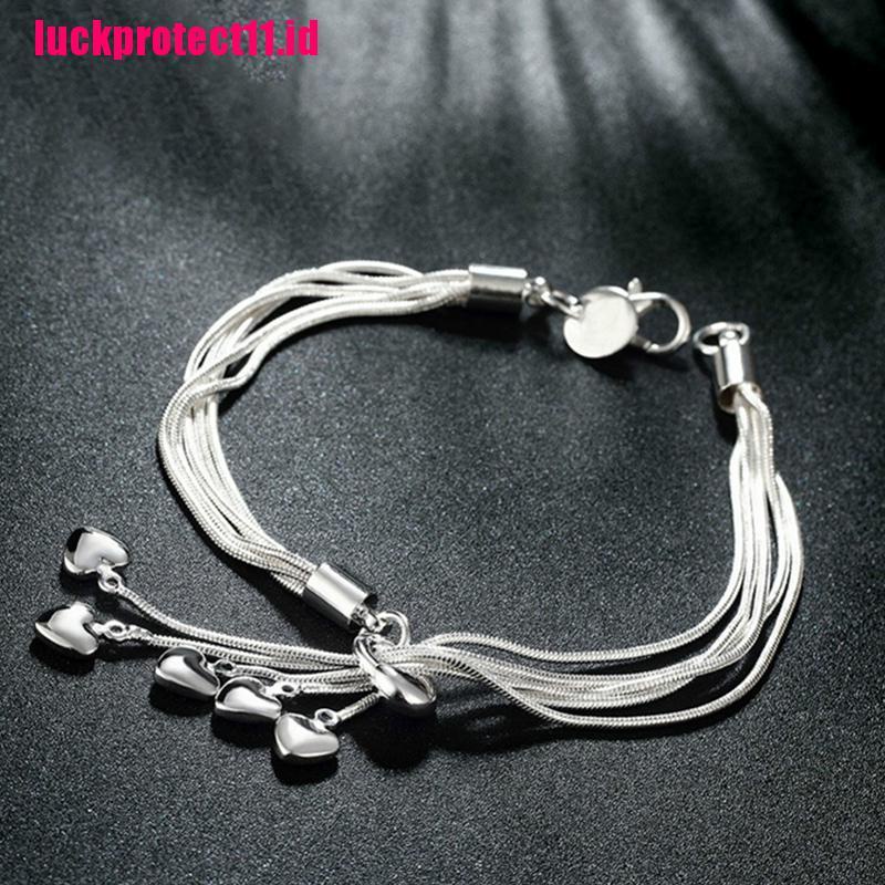 Gelang Rantai Ular Bahan 925 Sterling Silver Untuk Wanita