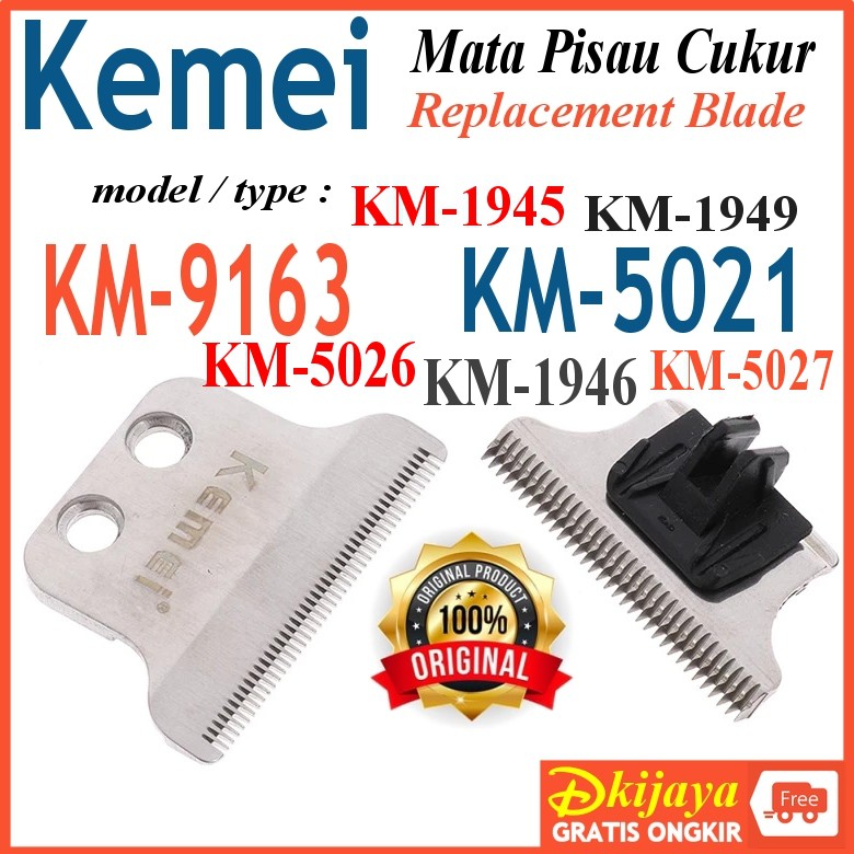 Mata Pisau Cukur Kemei 5021 9163 5026 5027 1945 1946 1949 KM5021 Pisau Cadangan Replacemen Blades